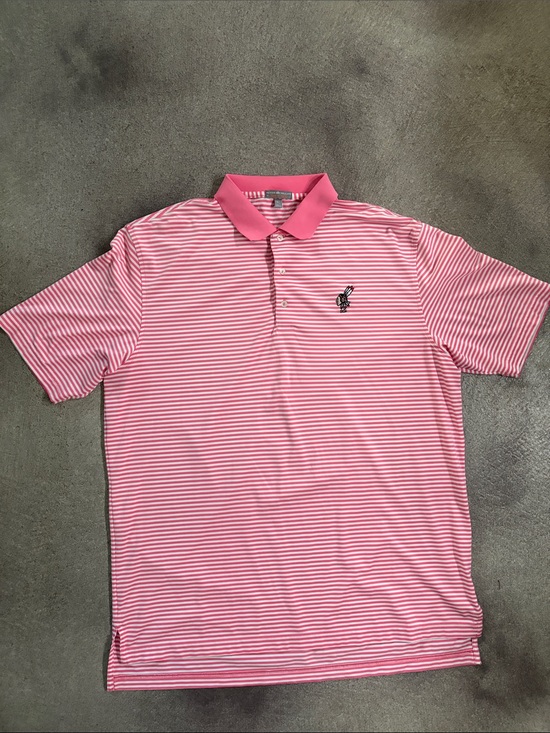 Peter Millar Other - Peter Millar Men's Pink Striped Polo Shirt - Classic Short Sleeve